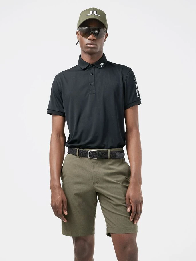 J.Lindeberg Tour Tech Reg Fit Golf Polo Black - Image 4