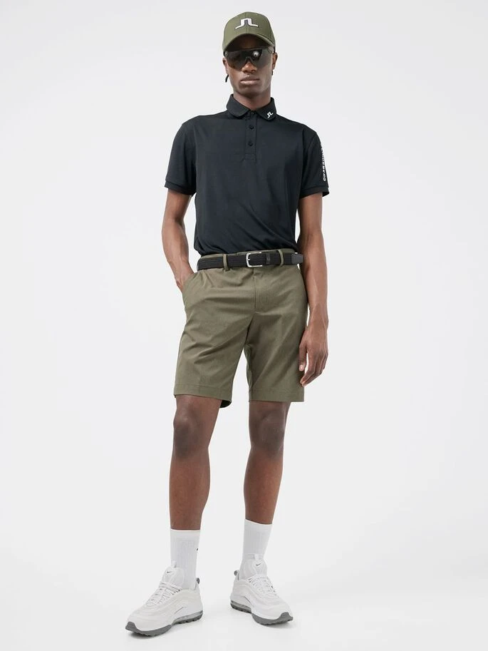 J.Lindeberg Tour Tech Reg Fit Golf Polo Black - Image 2