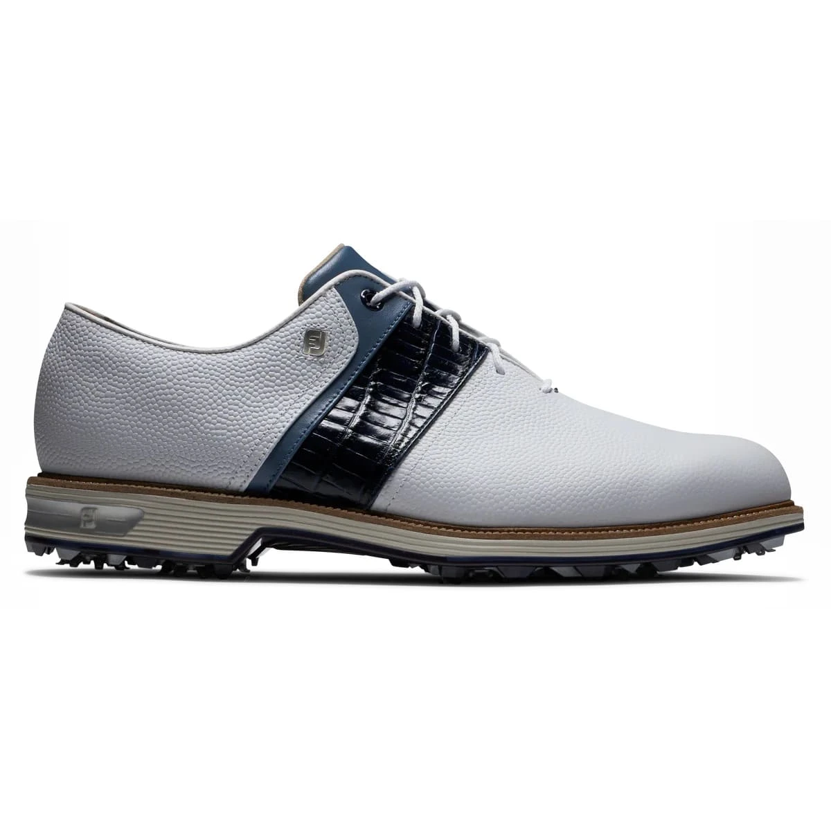 Footjoy Premiere Series – White/Navy/Blue Packard - Image 4