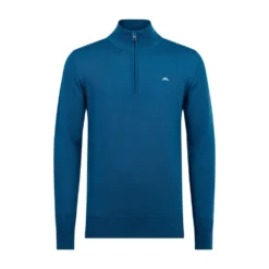 J.Lindeberg J. Lindeberg Kian Zipped Golf Sweater Moroccan Blue