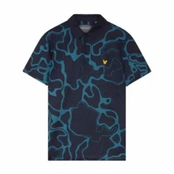 Lyle & Scott Contour Azure/Dark Navy Polo Shirt